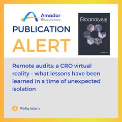 Remote audits: a CRO virtual reality-what lessons have been learned in a time of unexpected isolation