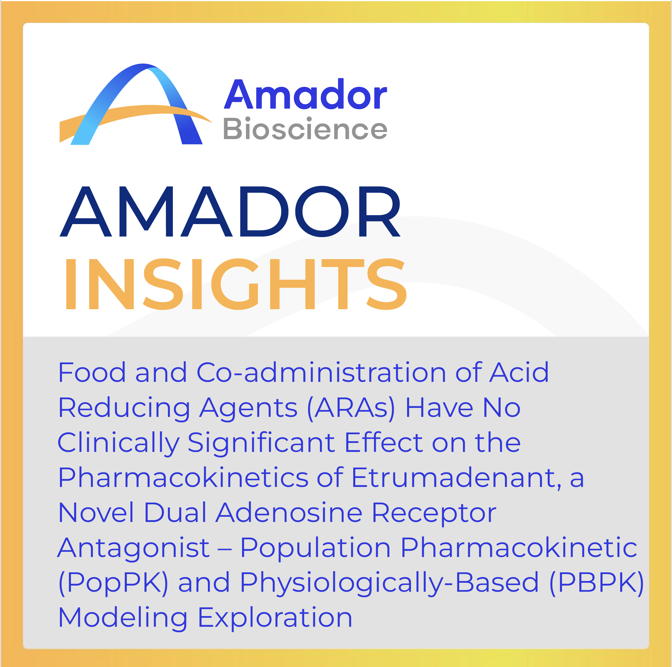 Food and Co-administration of Acid Reducing Agents (ARAs) Have No Clinically Significant Effect on the Pharmacokinetics of Etrumadenant, a Novel Dual Adenosine Receptor Antagonist