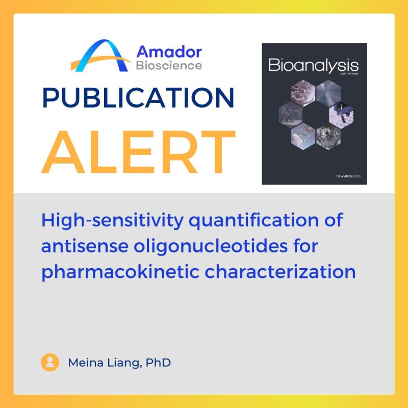 High-sensitivity quantification ofantisense oligonucleotides forpharmacokinetic characterization